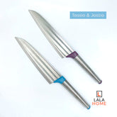 Cuchillo Profesional 8 Pulgadas Hoja Ancha Cacha Acero Tessie & Jessie